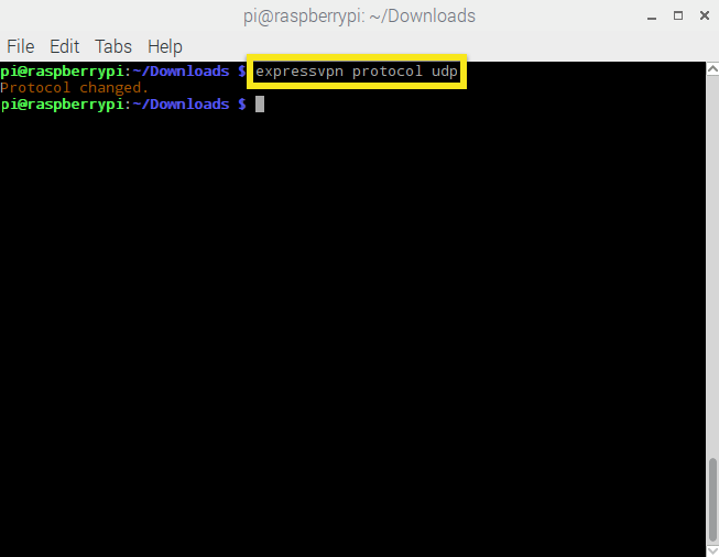 raspbian expressvpn protocol